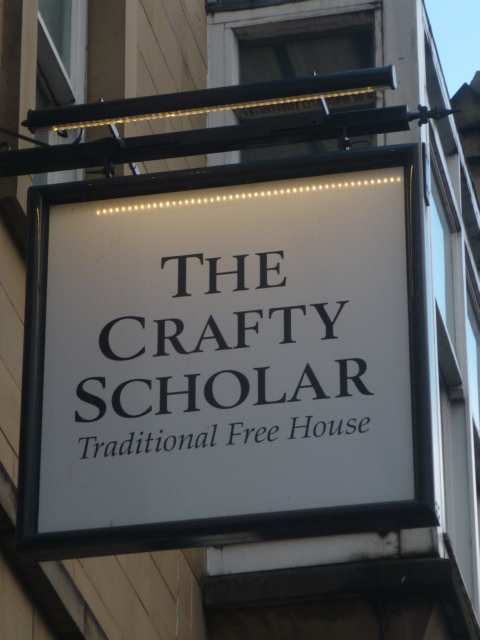 Sign for the Crafty Scholar