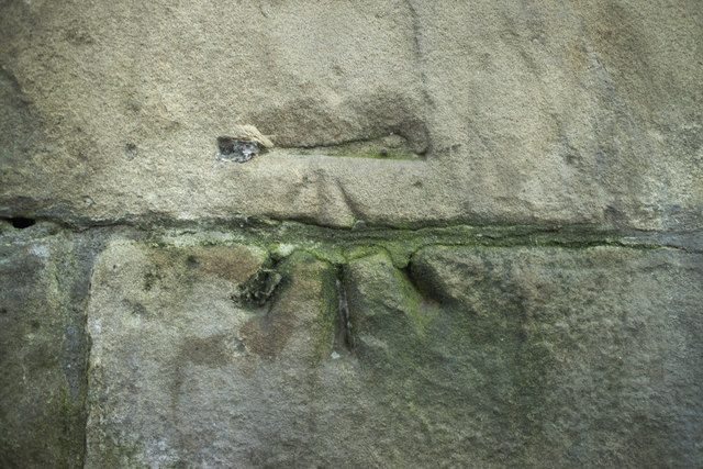 Cut Bench Mark, Kirkstall Road junction with Redcote Lane