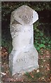 Old Milestone by the A343, south west of Newbury