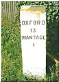 Old Milestone by the A338 in Grove, north of Wantage