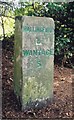SU4789 : Old Milestone by the A417 in Rowstock by A Rosevear