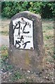 Old Milestone by the former A5 in Denbigh West, Bletchley