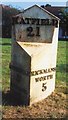 Old Milestone by the A404 in Little Chalfont