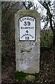 Old Milestone by the B1368 at Milestone Farm