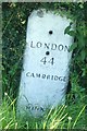 TL5044 : Old Milestone by the A1301, north west of Stump Cross by MW Hallett