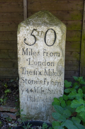 Old Milestone by the unclassified Drove Road, near Gamlingay
