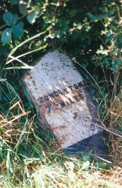 Old Milepost by the A34 at Bagbrook Bridge