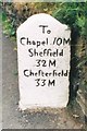 Old Milestone by the B5470, Rainow Road, Higher Hurdsfield