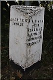 SJ4866 : Old Milepost by the A54, east of Tarvin roundabout by A Rosevear