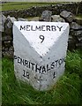 Old Milestone by the A686, south west of Alston