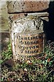 Old Milestone by the A595, Orton Grange Farm