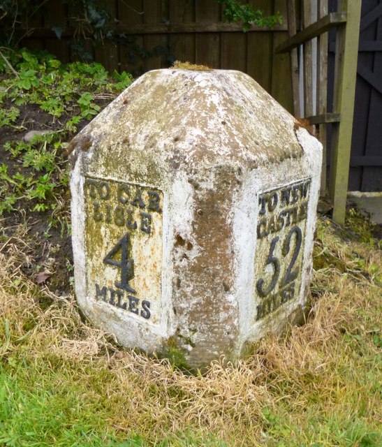 Old Milestone, A689, Low Crosby