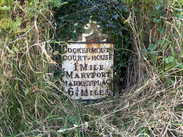 Old Milestone, east of Papcastle, A5086