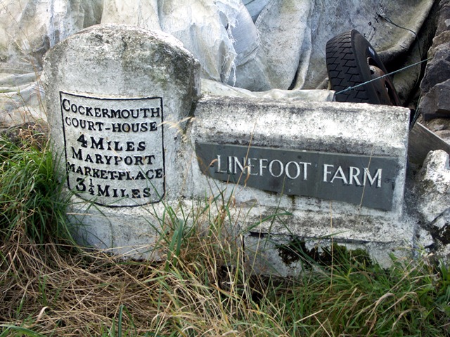 Old Milestone by Linefoot Farm