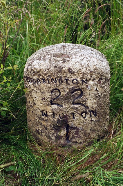 Old Milestone, west of Wigton