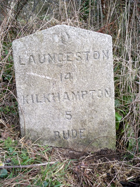 Old Milestone by the B3254, south of Red Post