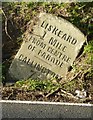 Old Milestone by the A390, west of Hendrabridge