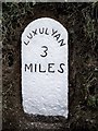 Old Milestone east of the A391