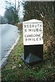 Old Milestone by the A393, south of Burnthouse