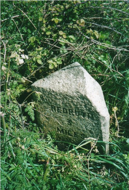 Old Milestone by the B3297 near Pencoys