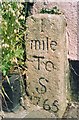 Old Milestone by the former A38, Liskeard Road in Saltash