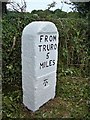 Old Milestone by the A390, near Three Burrows