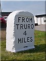 Old Milestone by the A39 in Trispen