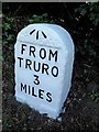 Old Milestone by the B3284, east of Allet