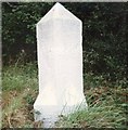 SW7552 : Old Milestone by the B3284, Perrancoombe by Ian Thompson