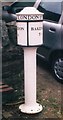 Old Milepost by the former A6, Main Road, Taddington