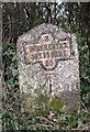 Old Milestone by the UC road, east of Charlton Down