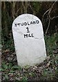 Old Milestone west of Studland