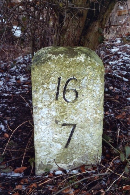 Old Milestone by the B6296, Browney Bank Gate cross roads