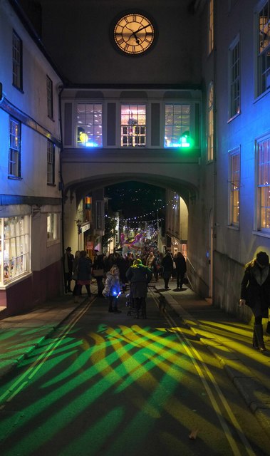 Christmas at the clock tower, Totnes