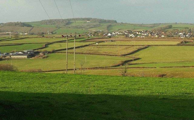 Farmland south of Tedburn St Mary