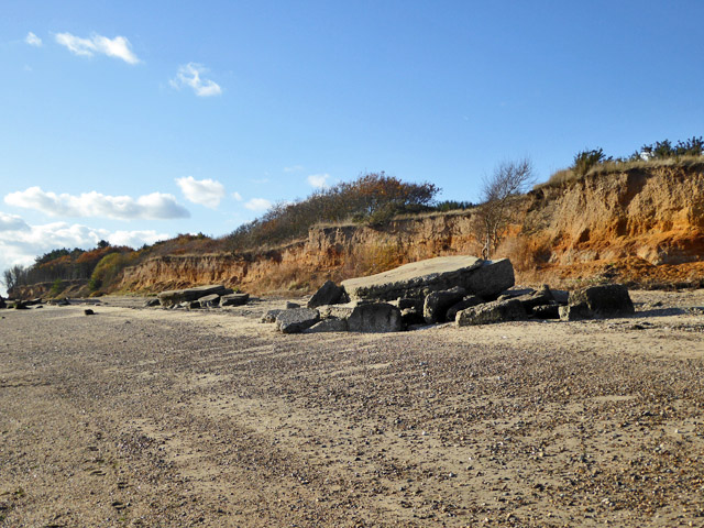 Remains of gun emplacements, East Mersea