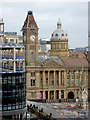 Clock tower and dome in Birmingham city centre