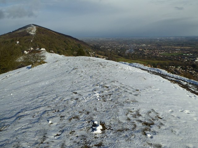A light dusting of snow on the Malvern Hills