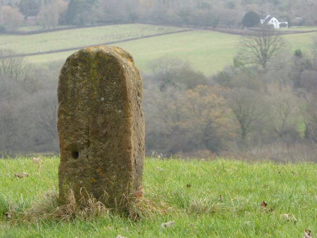 A boundary stone
