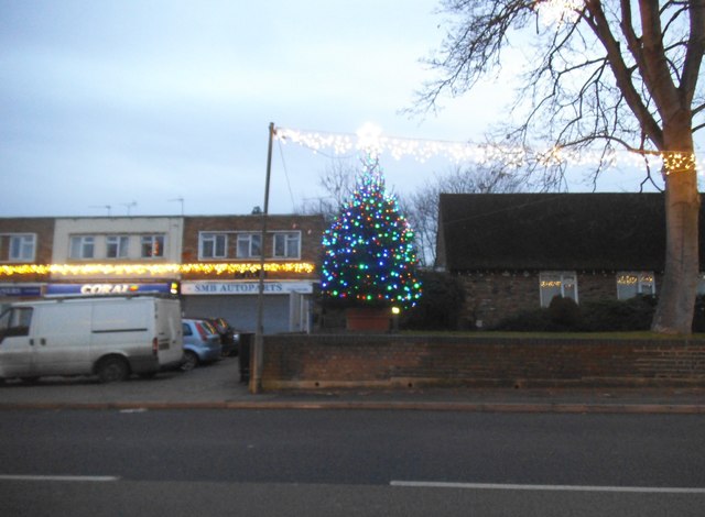 Christmas tree on Iver High Street