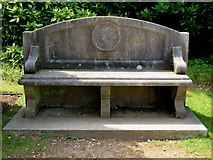SZ5194 : The John Brown Memorial Bench by Osborne House by Steve Daniels