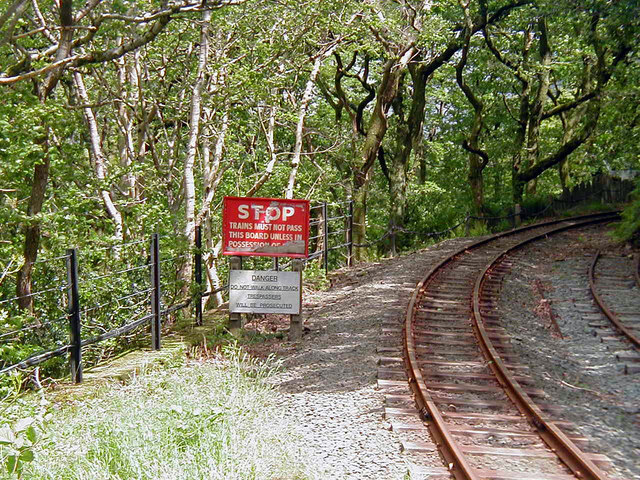 From the end of the platform at Abergynolwen