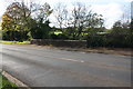 Parapet of bridge taking A361 over Sor Brook