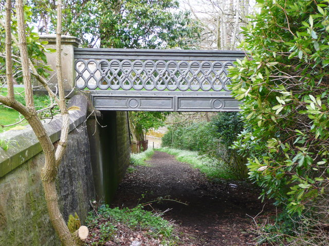 Estate bridge over the old road to the Old Bridge of Doon, Alloway