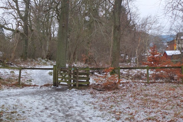Gate to Jubilee Wood, Peebles