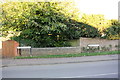 Parapet of bridge over brook at junction of Tadmarton Road and Cumberford Hill