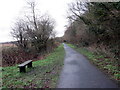 Llwybr beicio ger y Tymbl / Cycle path near Tumble