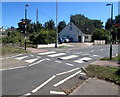 Zebra crossing on a hump, Holman Way, Topsham