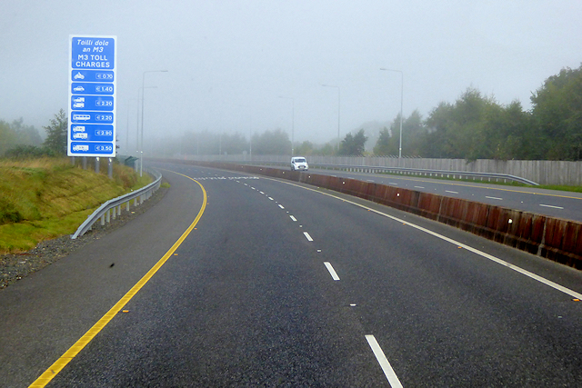 M3 Motorway, Notice of Toll Charges