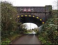 Railway bridge, over Mill Lane